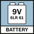 Battery 9,6 V